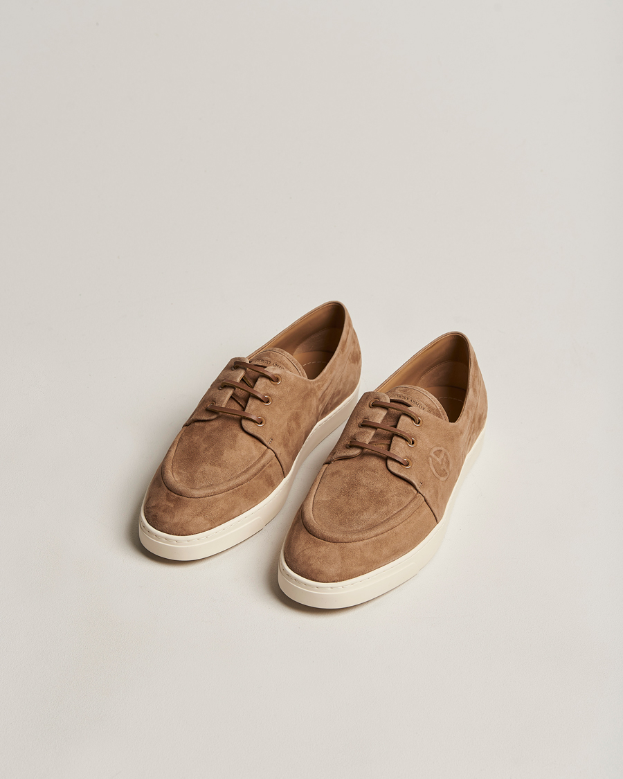 Herre | Giorgio Armani Suede Casual Shoe Brown | Giorgio Armani | Suede Casual Shoe Brown