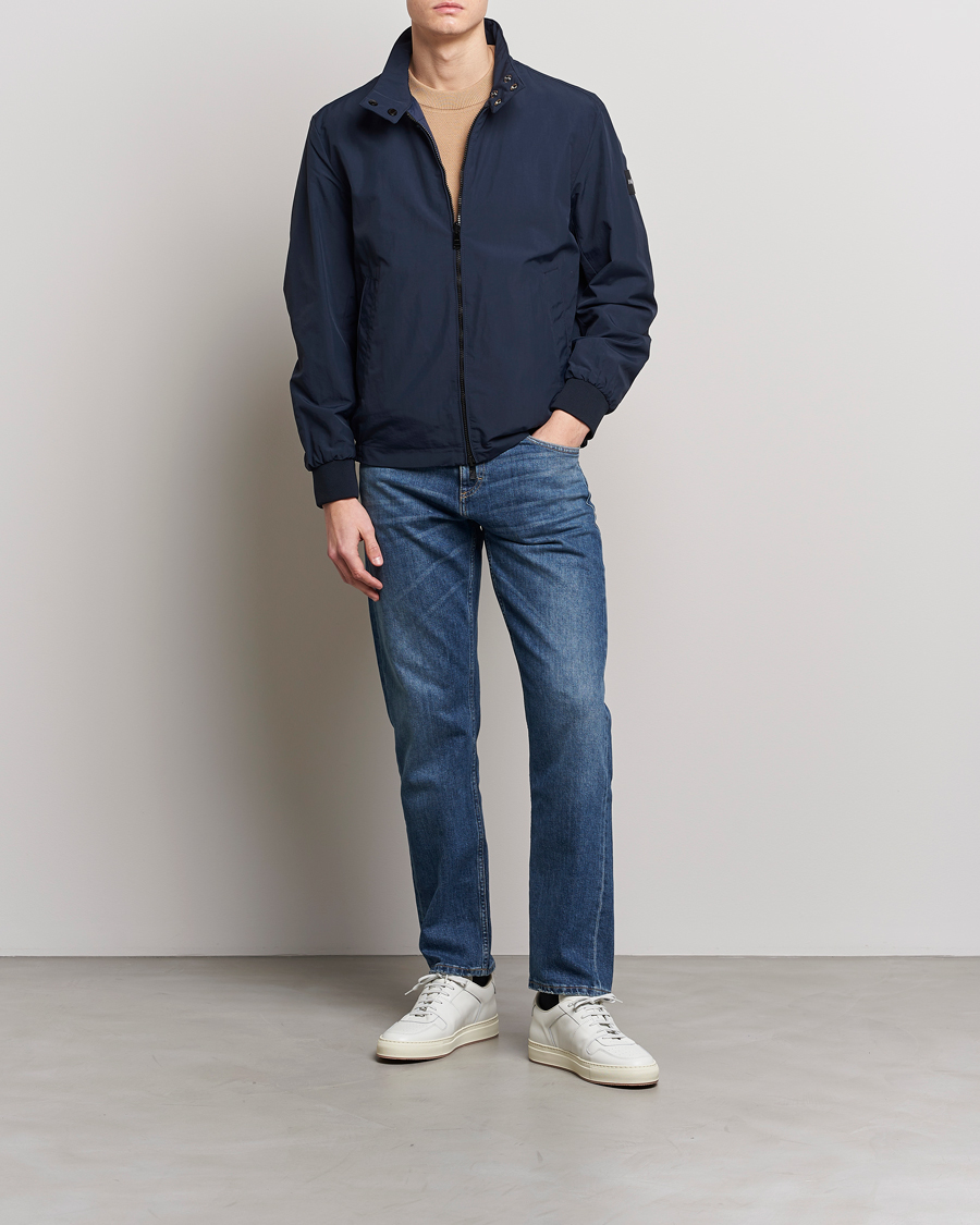 Herre | Jakker | BOSS BLACK | Coshua Hybrid Down Jacket Dark Blue