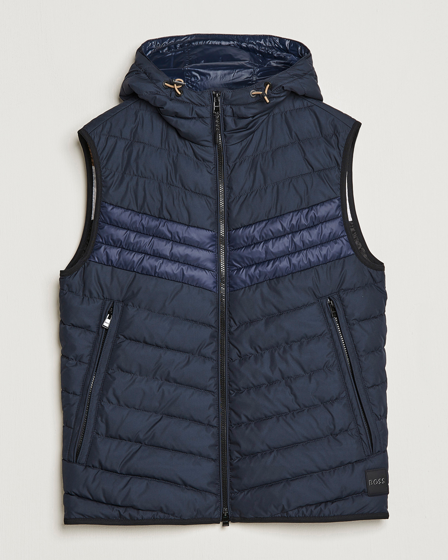 Herre | Veste | BOSS BLACK | Coviltra Down Hooded Vest Dark Blue