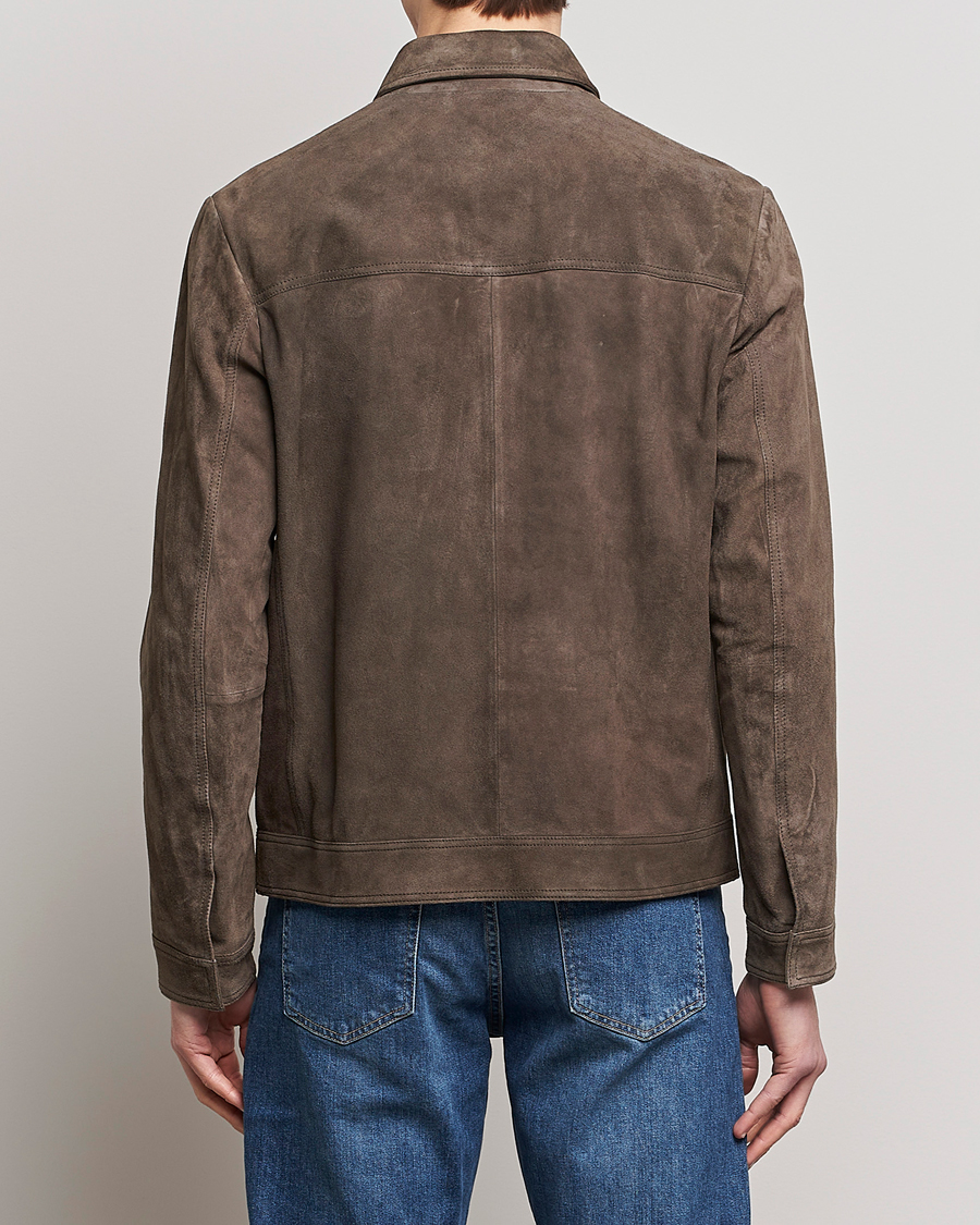 Herre | Jakker | BOSS BLACK | Mucker Suede Jacket Dark Grey