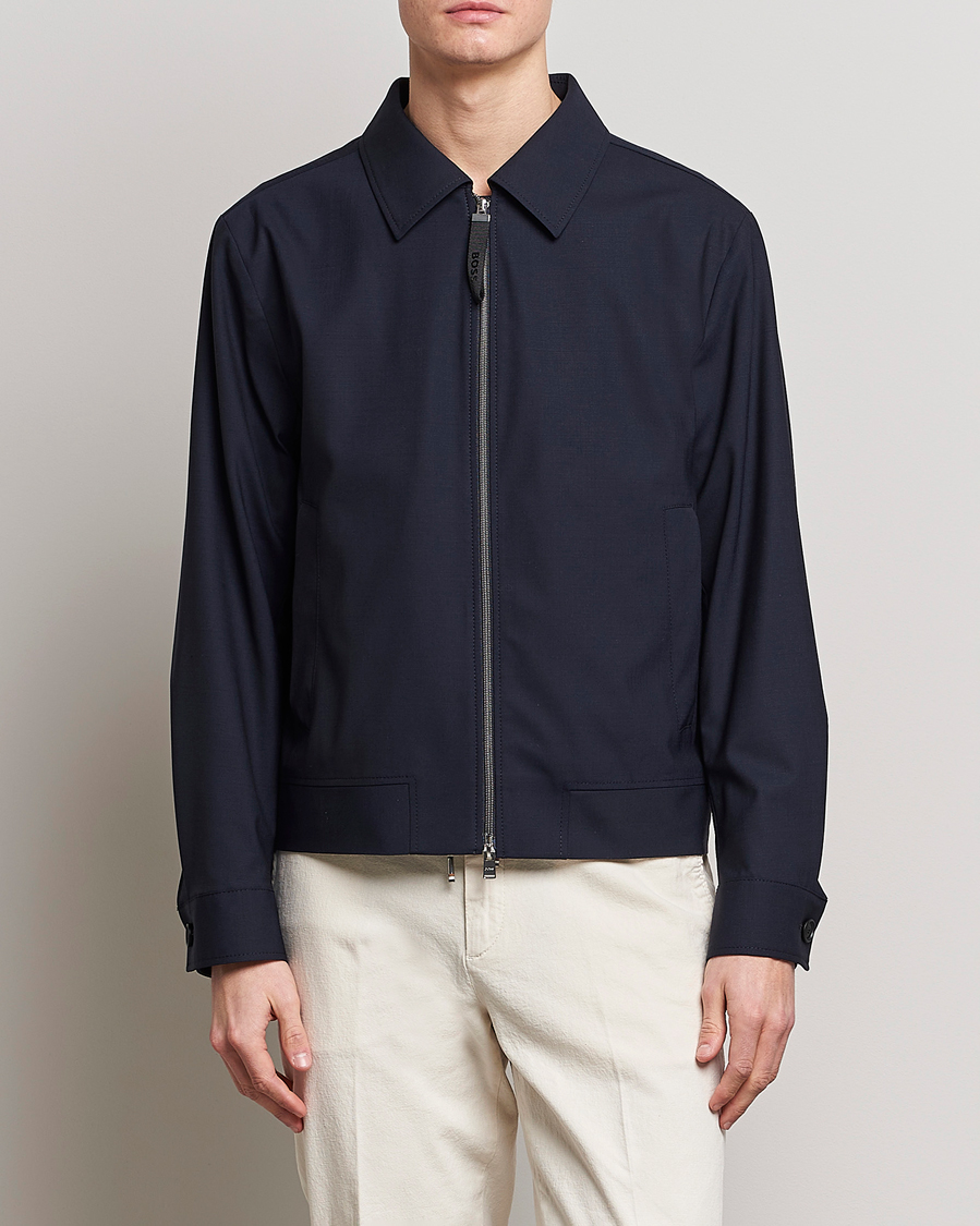 Herre | Formelle jakker | BOSS BLACK | Hanry Wing Jacket Dark Blue