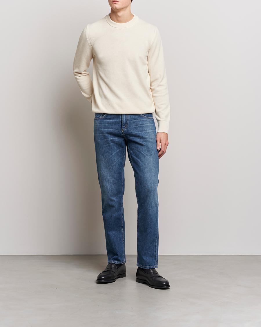 Herre | Trøjer | BOSS BLACK | Ecaio Knitted Sweater Open White