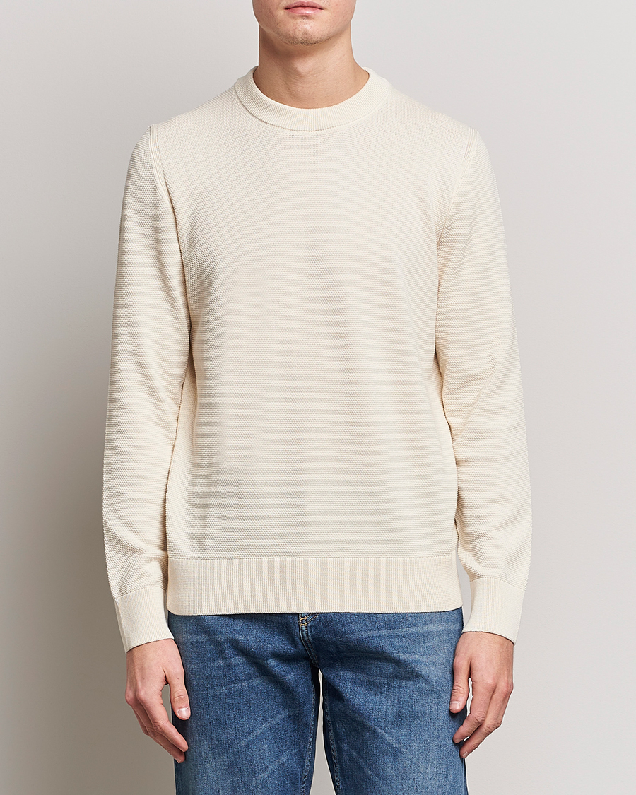 Herre |  | BOSS BLACK | Ecaio Knitted Sweater Open White