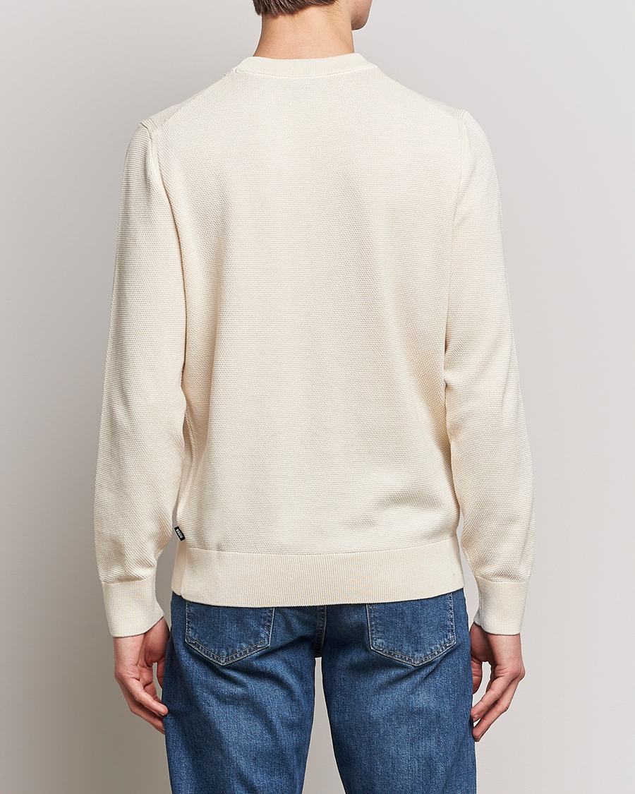 Herre | Trøjer | BOSS BLACK | Ecaio Knitted Sweater Open White