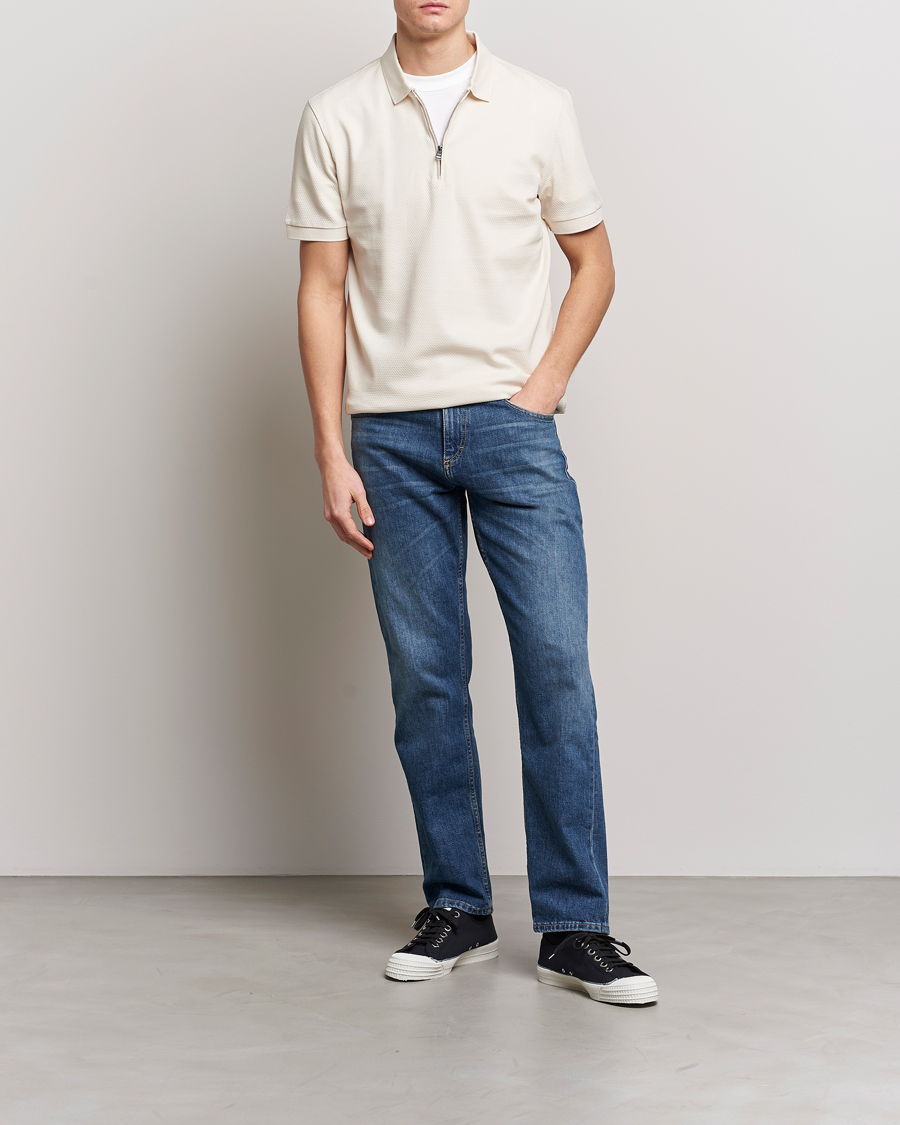Herre | Polotrøjer | BOSS BLACK | Paras Structured Polo Open White