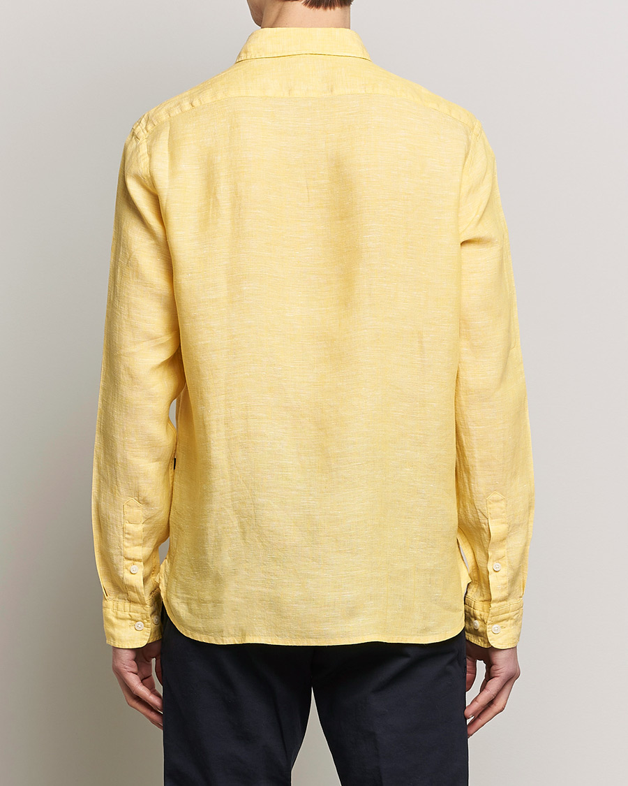 Herre | Skjorter | BOSS BLACK | Liam Linen Shirt Bright Yellow