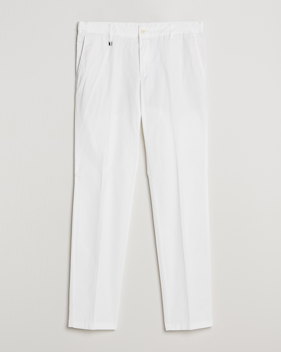 Herre | Bukser | BOSS BLACK | Genius Cotton Trousers White