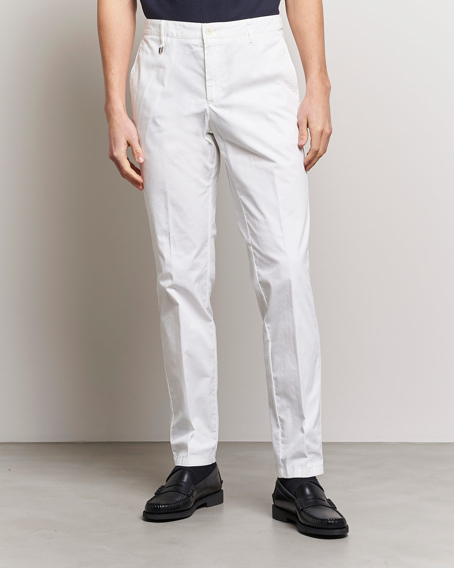 Herre | Bukser | BOSS BLACK | Genius Cotton Trousers White