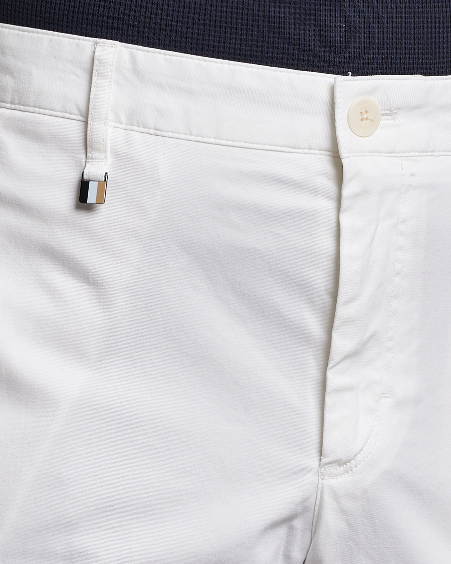 Herre | Bukser | BOSS BLACK | Genius Cotton Trousers White