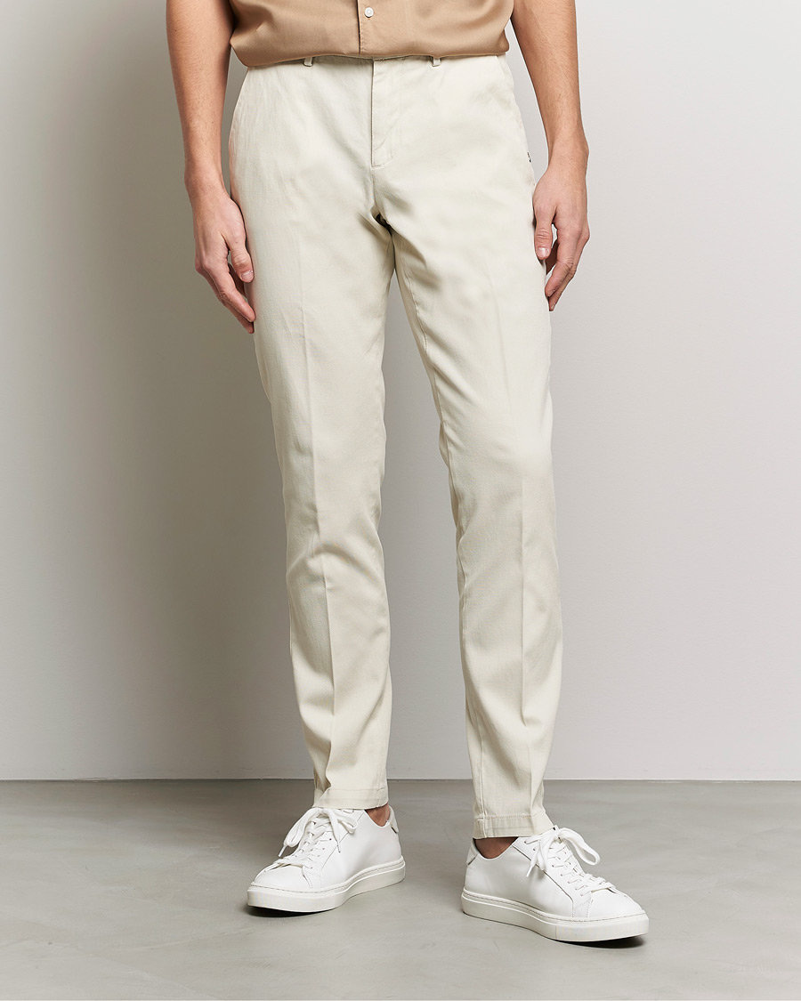 Herre | Chinos | BOSS | Kaito1 Structured Trousers Open White