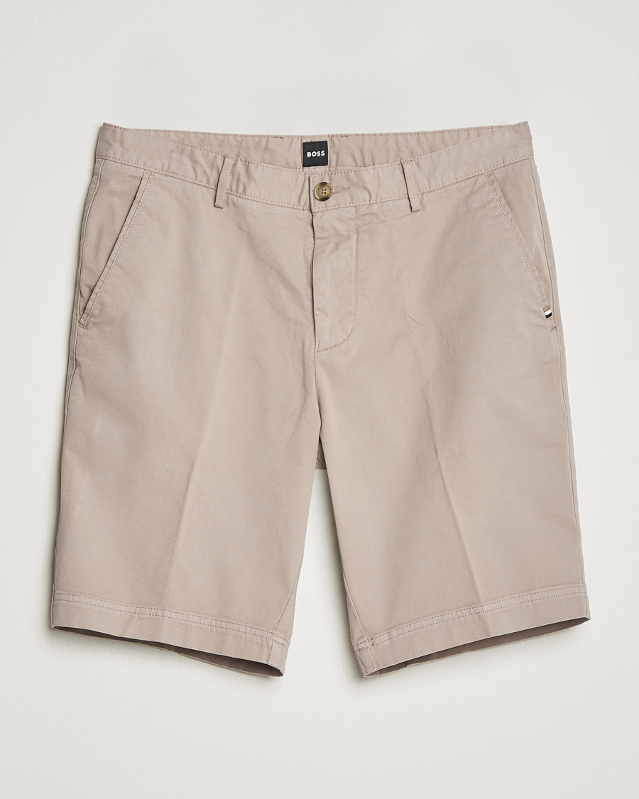 Herre | Shorts | BOSS BLACK | Slice Chino Shorts Open Beige