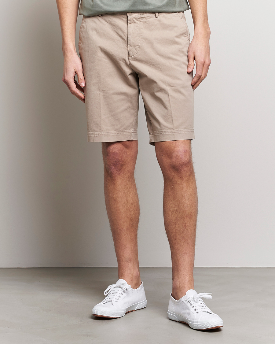 Herre | Shorts | BOSS BLACK | Slice Chino Shorts Open Beige