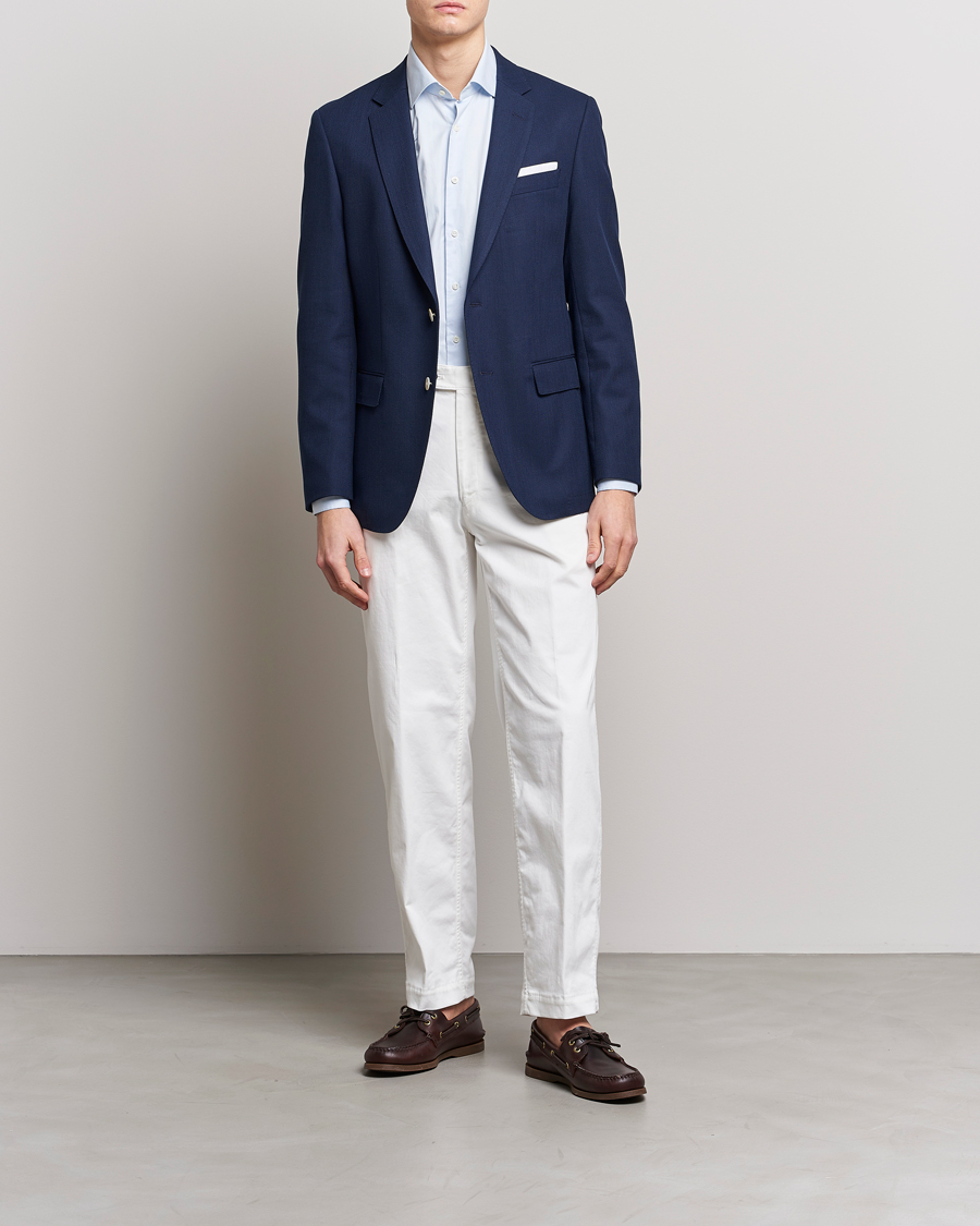 Herre | Blazere & jakker | BOSS BLACK | Hutson Wool/Cotton Club Blazer Dark Blue
