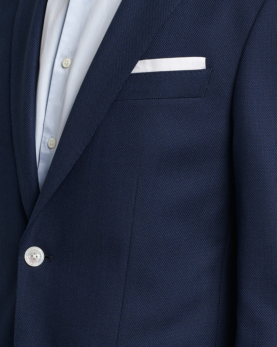 Herre | Blazere & jakker | BOSS BLACK | Hutson Wool/Cotton Club Blazer Dark Blue