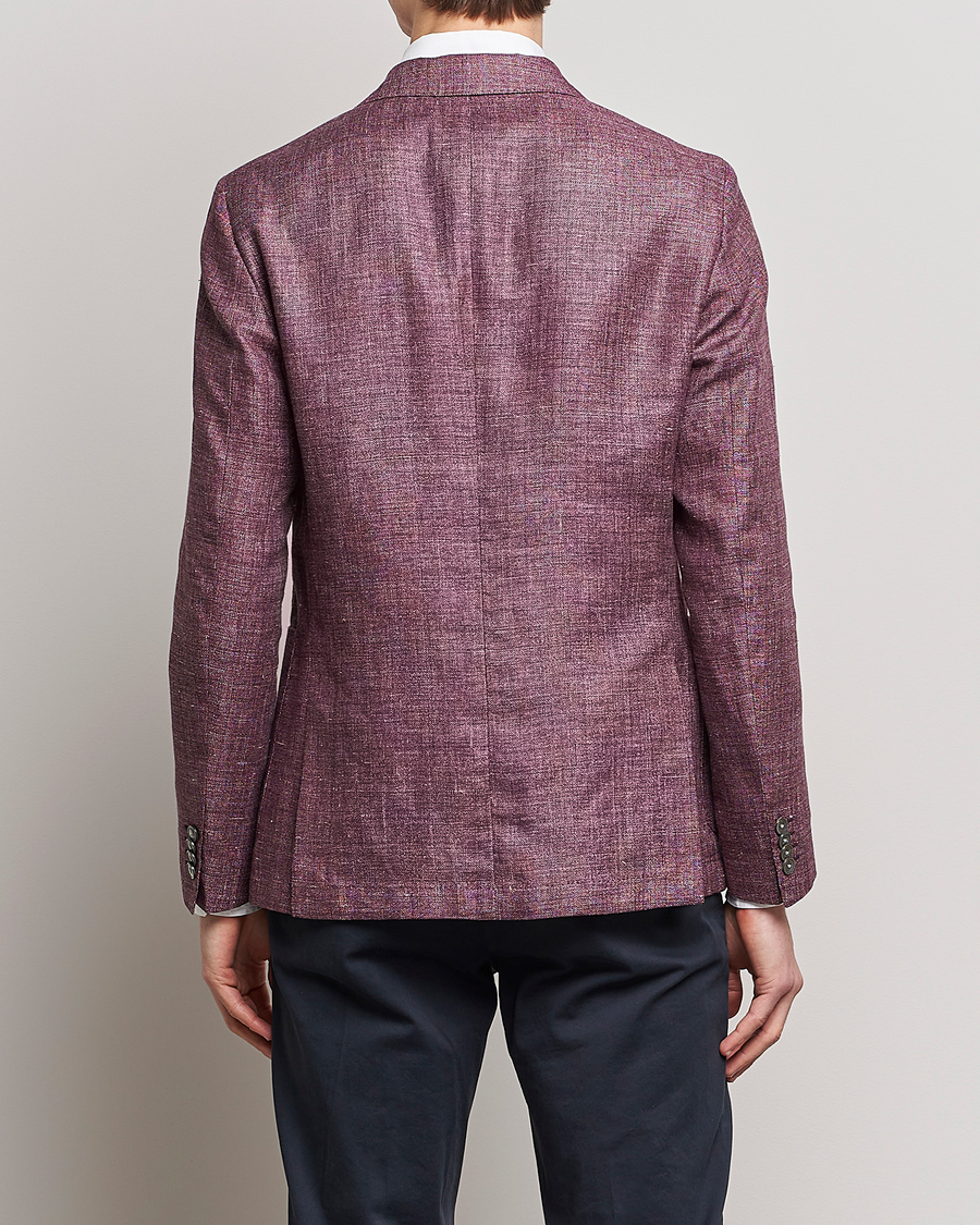 Herre | Blazere & jakker | BOSS BLACK | Hanry Linen/Wool Blazer Dark Red