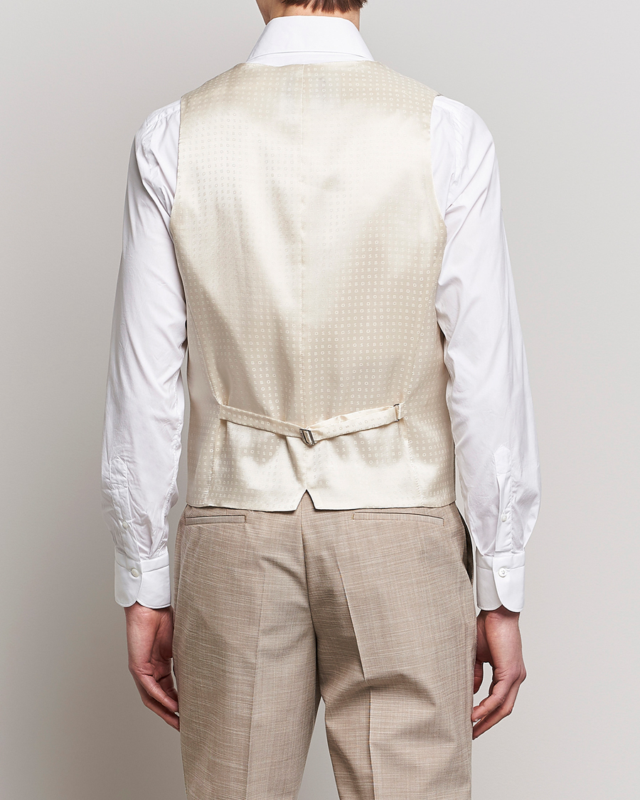 Herre | Blazere & jakker | BOSS BLACK | Huge Wool/Cotton Vest Light Beige