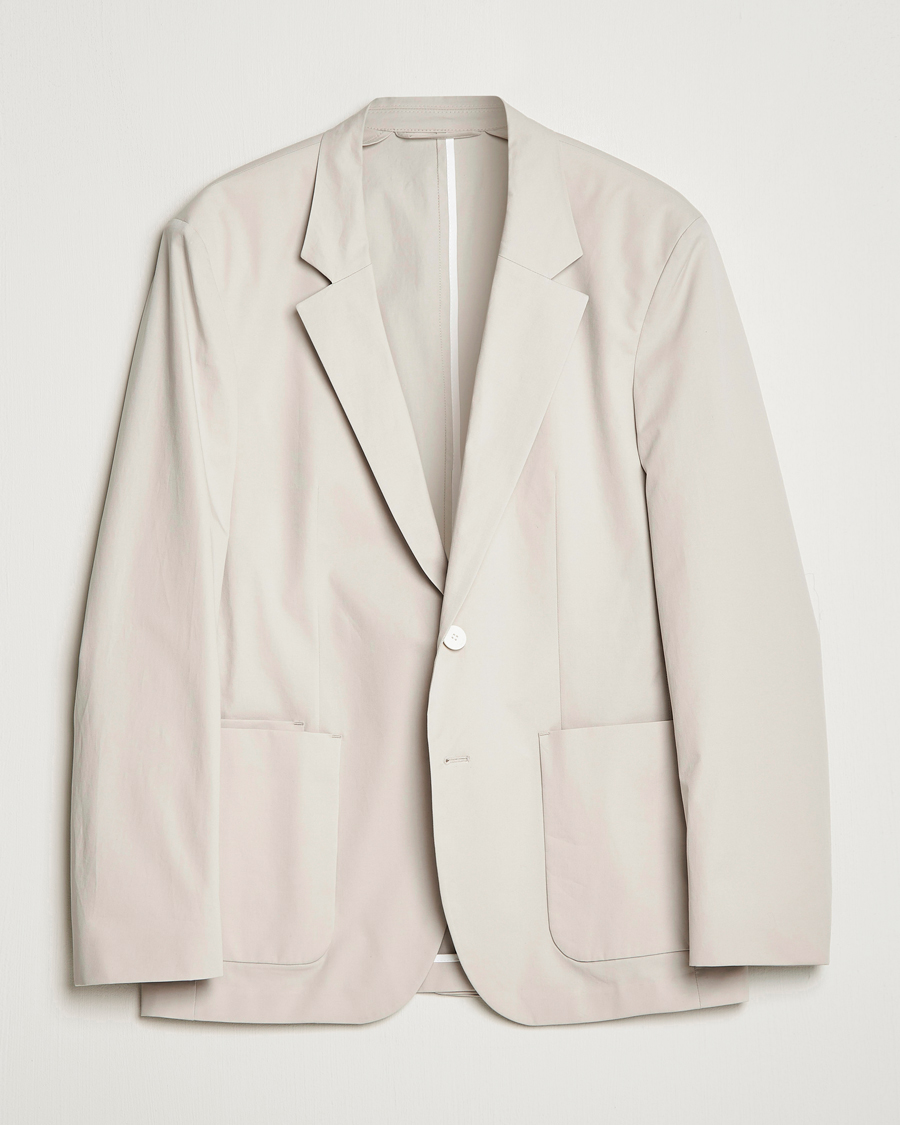 Herre | Blazere & jakker | HUGO | Haero Cotton Patch Pocket Blazer Light Beiege
