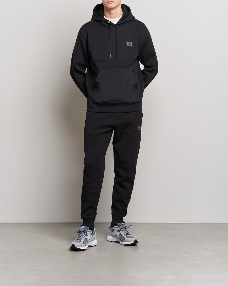 Herre | Trøjer | HUGO | Daulo Logo Hoodie Black