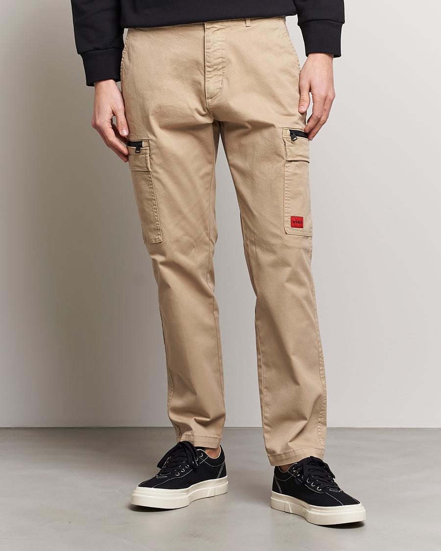 Herre | Bukser | HUGO | Glian Ripstop Cargo Pants Medium Beige
