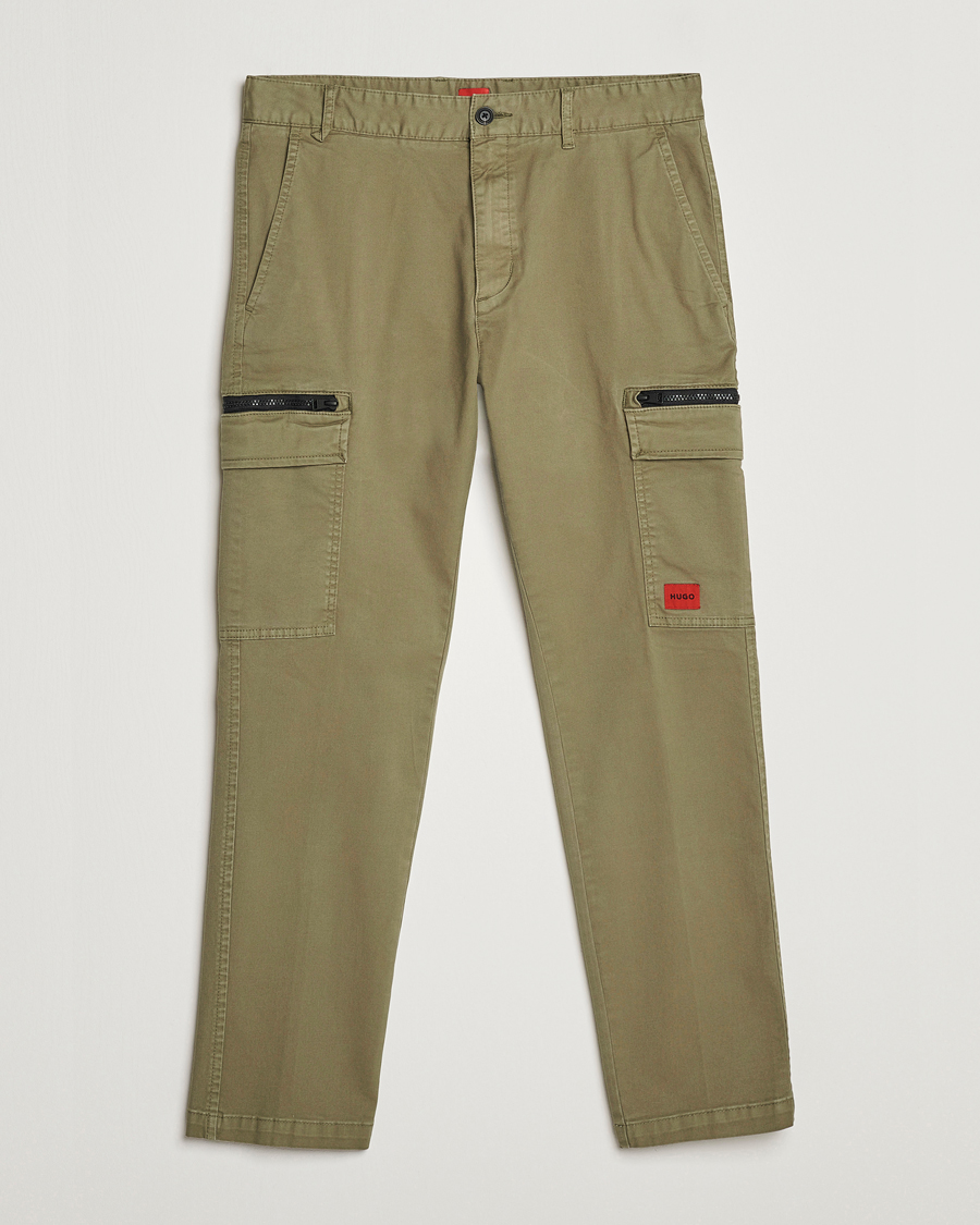 Herre | Bukser | HUGO | Glian Ripstop Cargo Pants Open Green