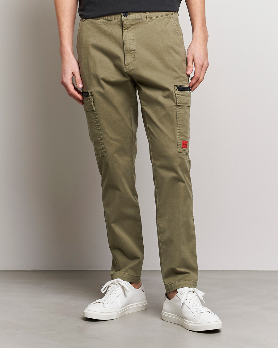 Herre | Bukser | HUGO | Glian Ripstop Cargo Pants Open Green