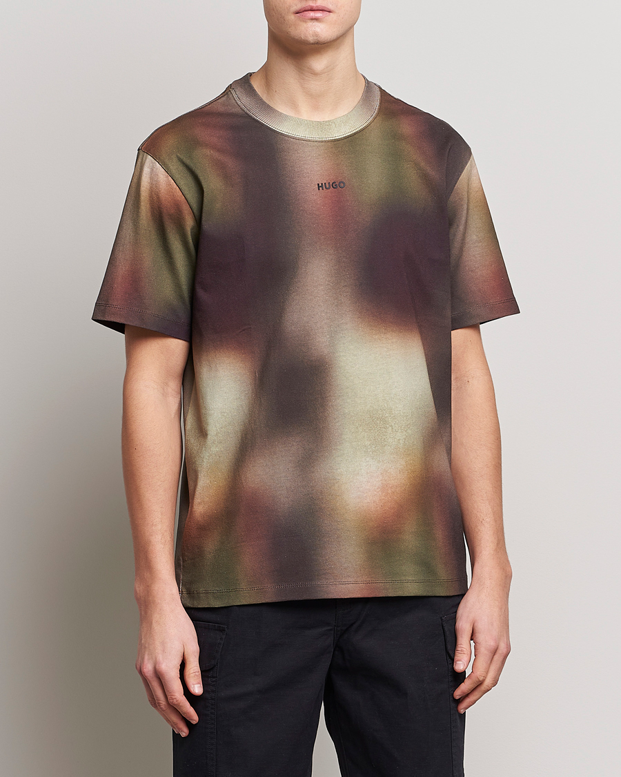 Herre | T-Shirts | HUGO | Diobo Logo Crew Neck T-Shirt Multi