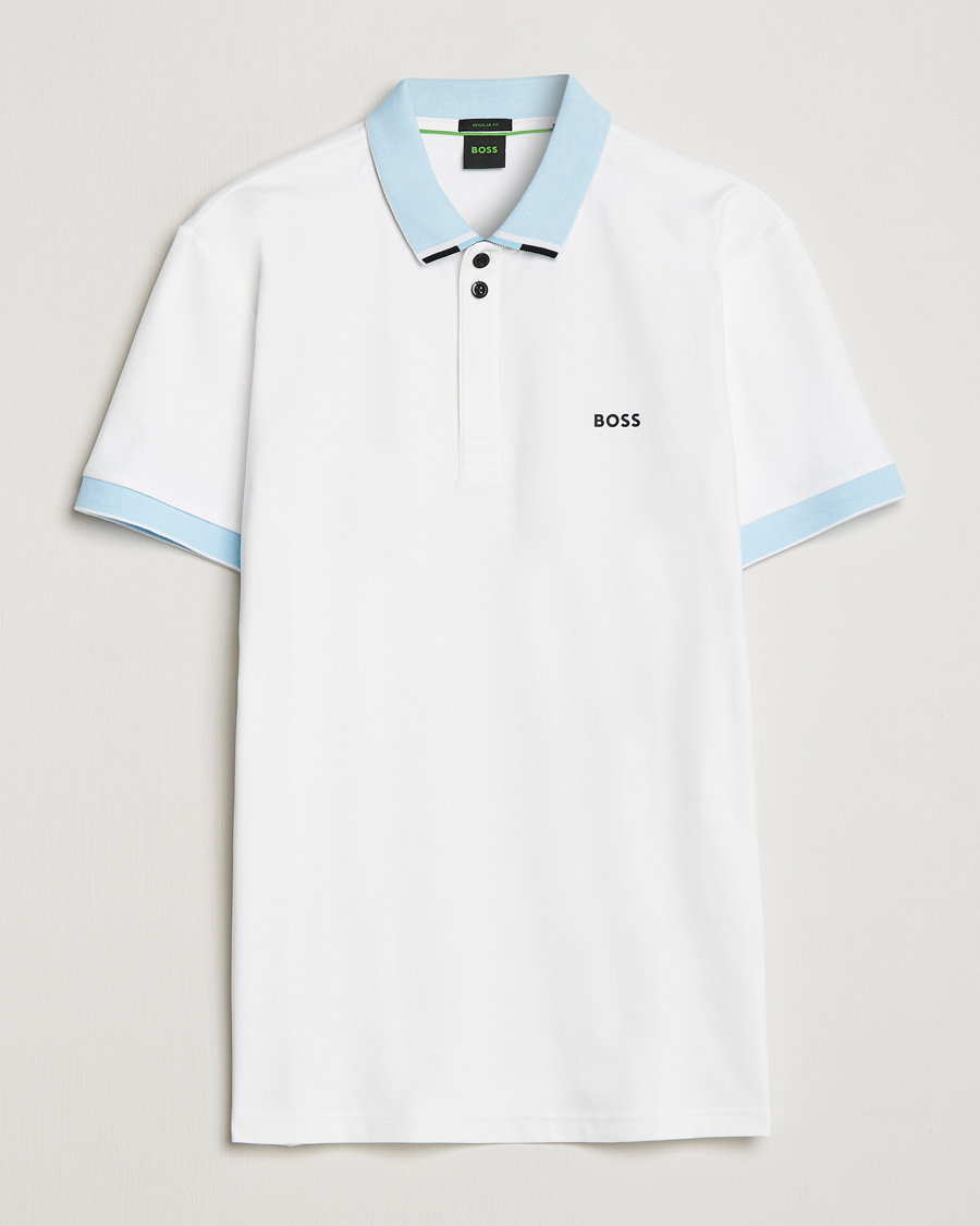 Herre | Polotrøjer | BOSS GREEN | Paddy Performance Piké White