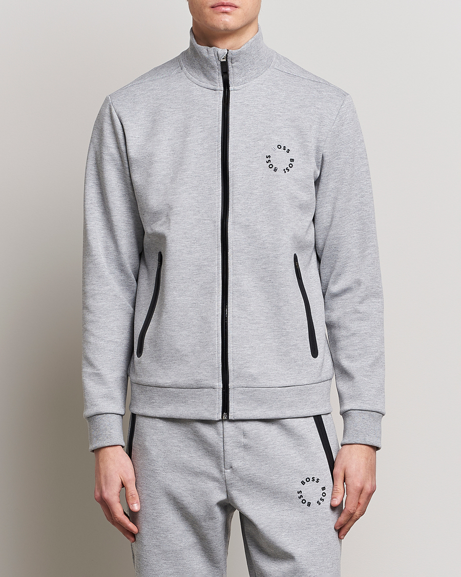 Herre | BOSS GREEN | BOSS GREEN | Skaz Full-Zip Light Grey