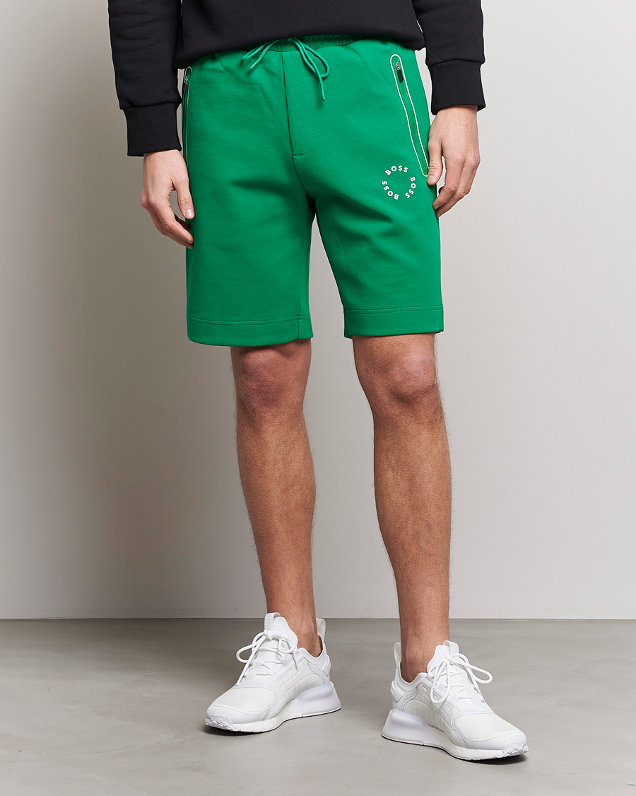 Herre | BOSS GREEN | BOSS GREEN | Headlo Sweatshorts Open Green