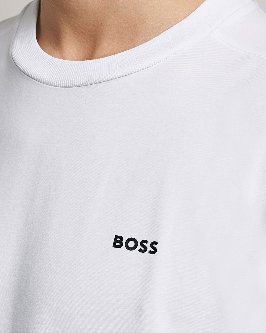 Herre | T-Shirts | BOSS GREEN | Logo Crew Neck T-Shirt White