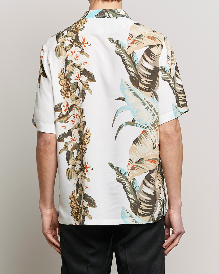 Herre | Skjorter | BOSS ORANGE | Rayer Resort Collar Printed Short Sleeve Shirt Whi