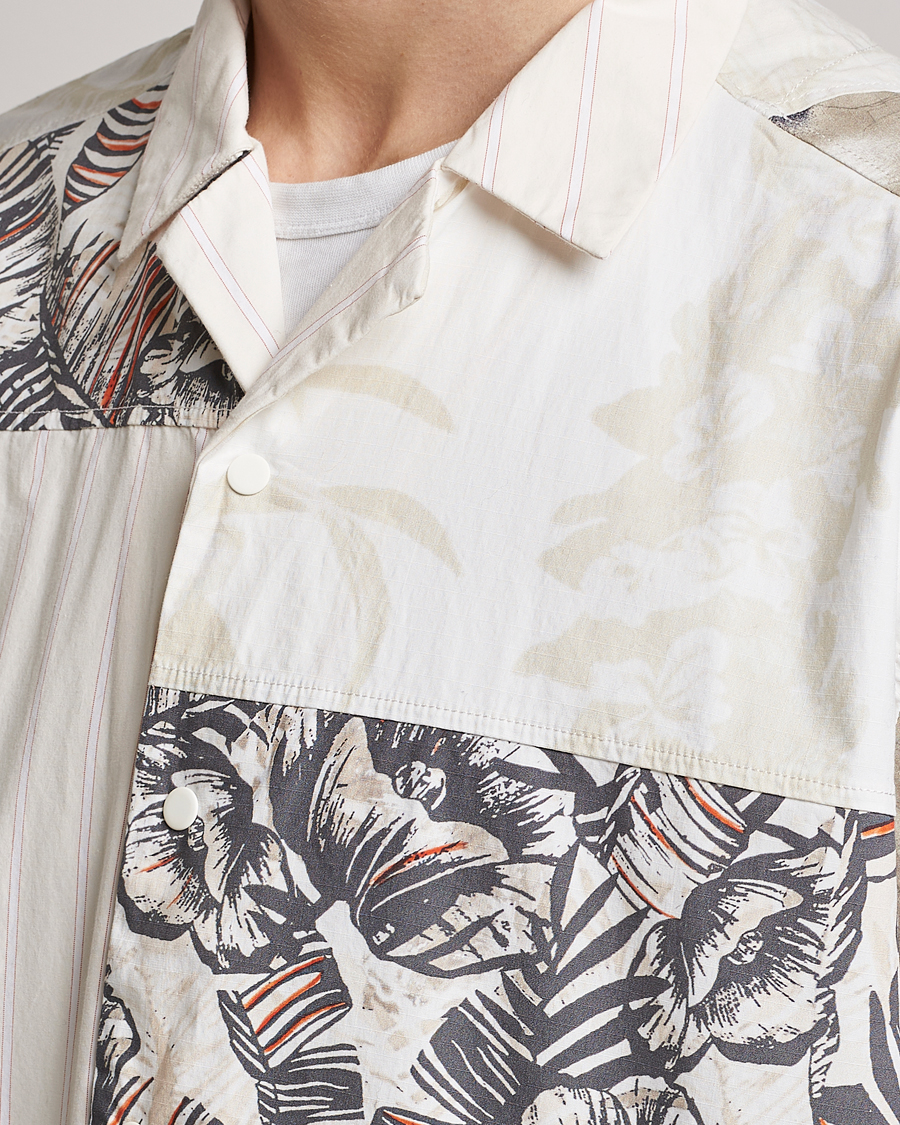 Herre | Skjorter | BOSS ORANGE | Lapis Resort Collar Printed Short Sleeve Shirt Bei