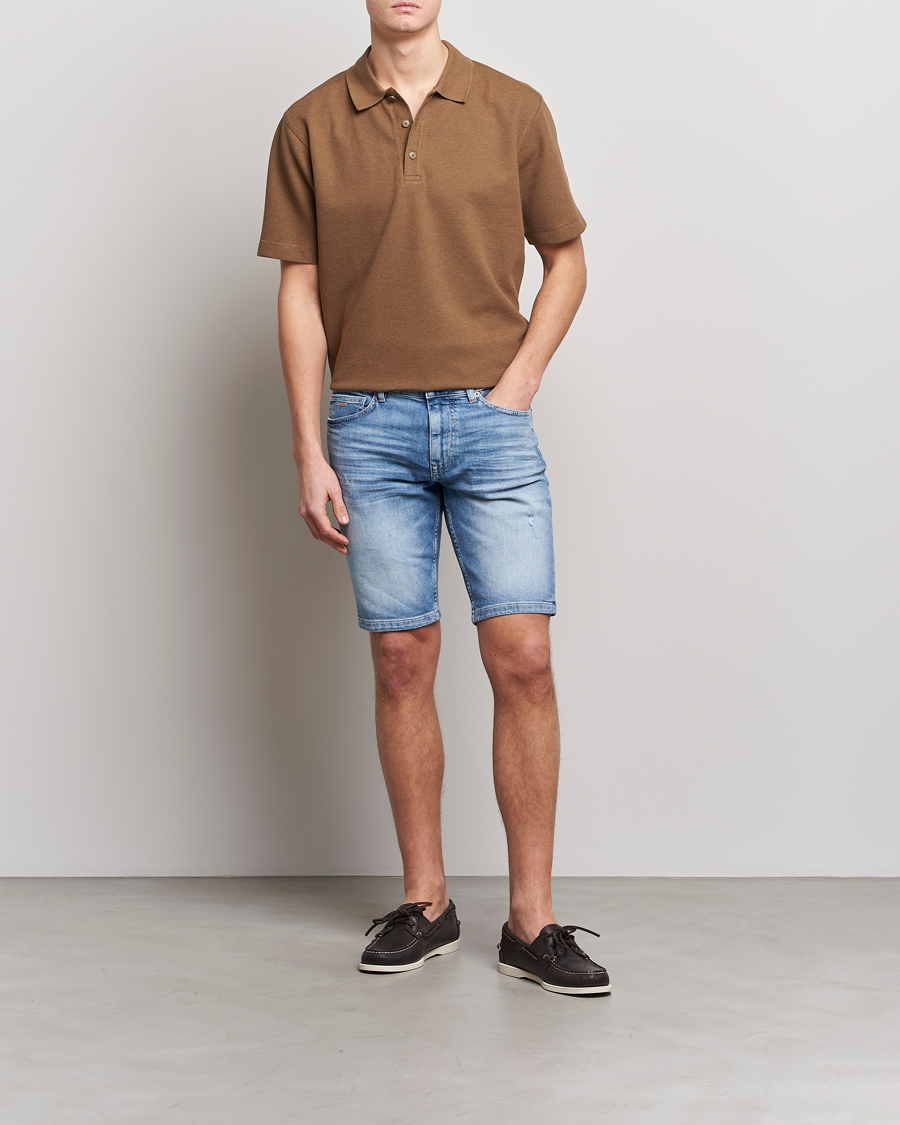 Herre | Shorts | BOSS ORANGE | Delaware Denim Shorts Light Blue