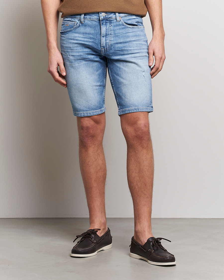 Herre | Shorts | BOSS ORANGE | Delaware Denim Shorts Light Blue