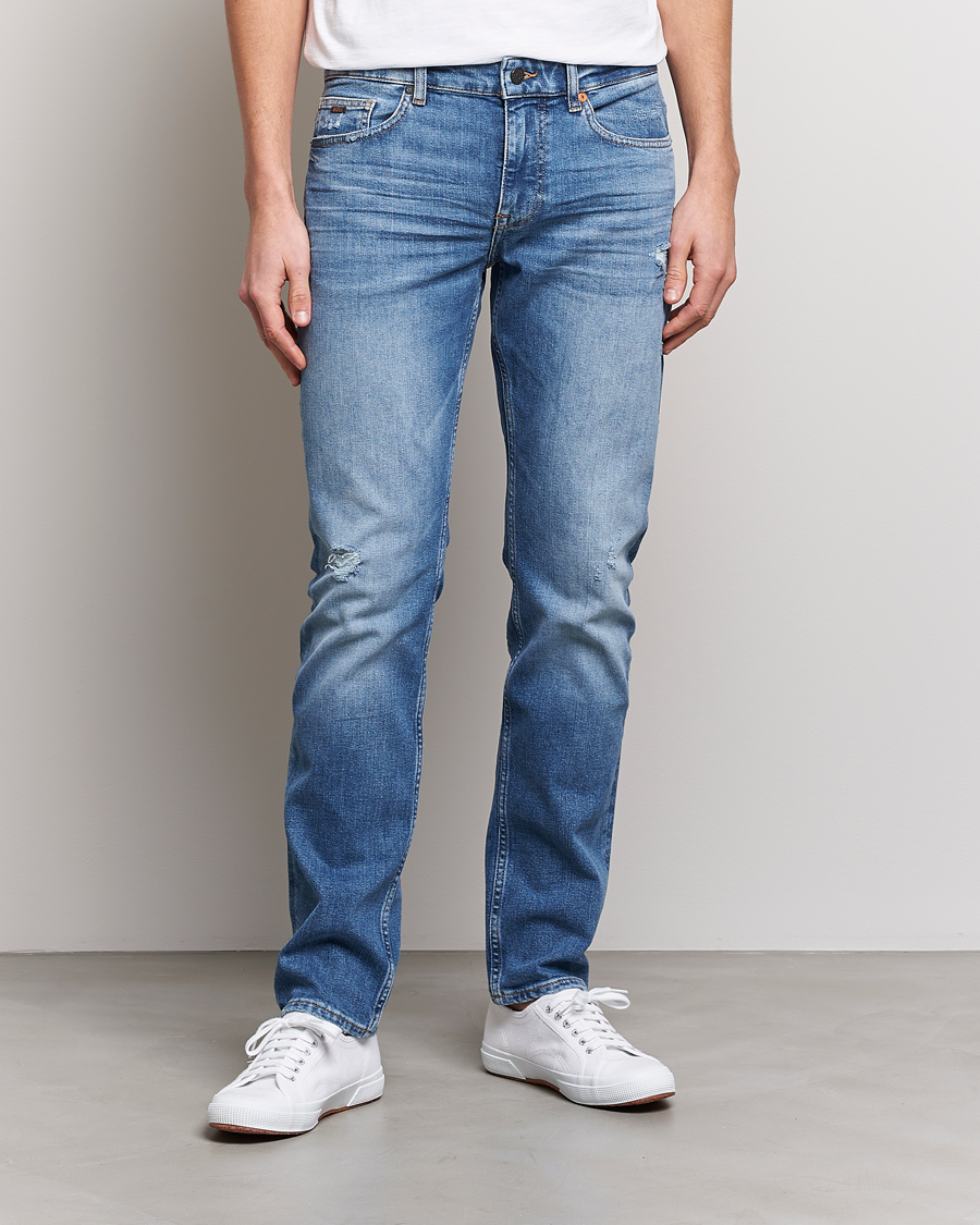 Herre | Slim fit | BOSS ORANGE | Delaware Stretch Jeans Light Blue