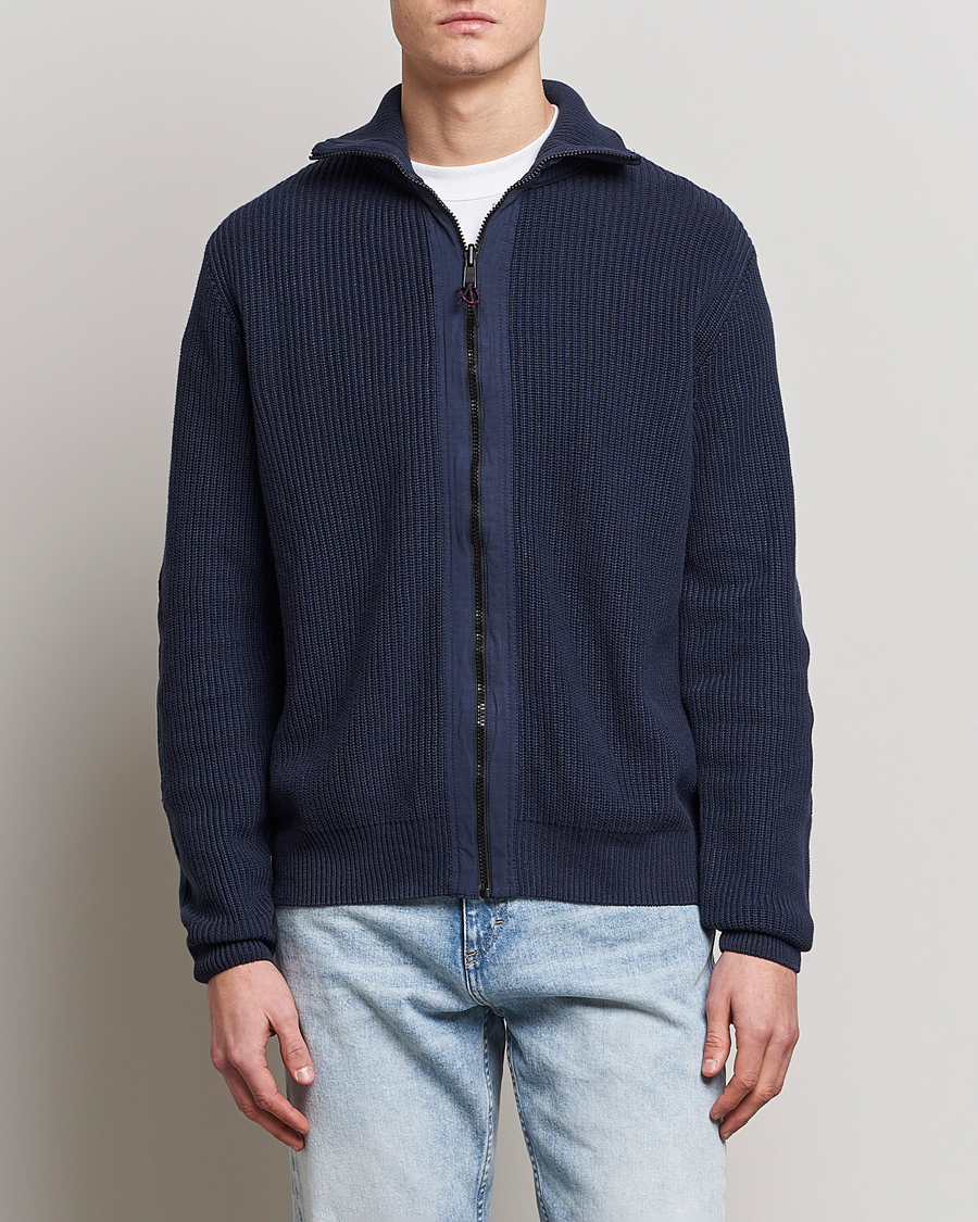 Herre | Full-zip | BOSS ORANGE | Abinero Knitted Full-Zip Dark Blue