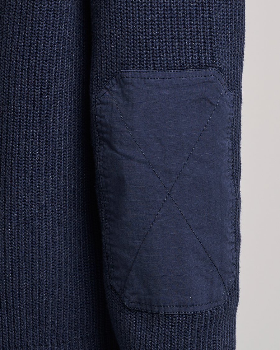 Herre | Trøjer | BOSS ORANGE | Abinero Knitted Full-Zip Dark Blue