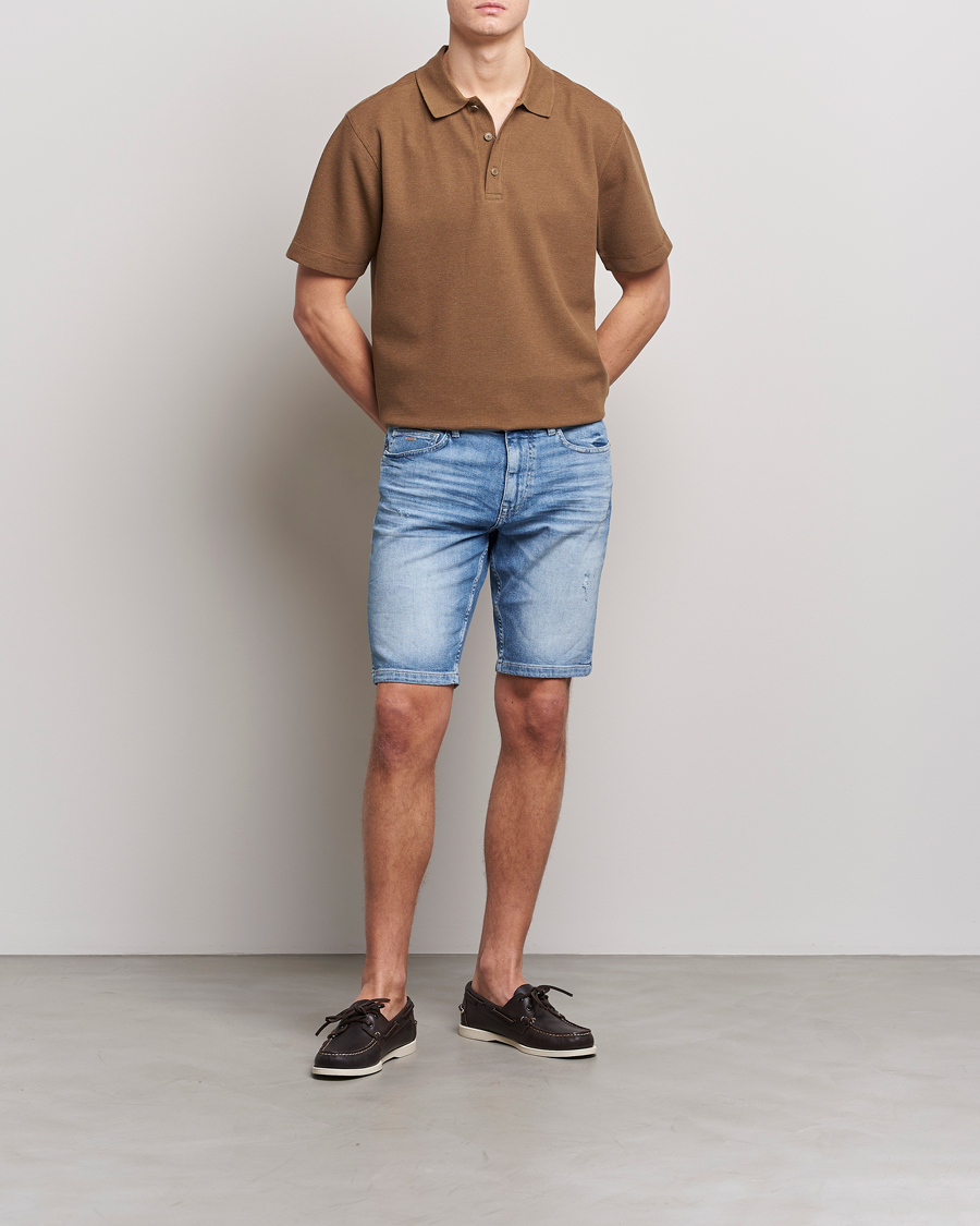Herre | Polotrøjer | BOSS ORANGE | Petempesto Knitted Polo Open Beige