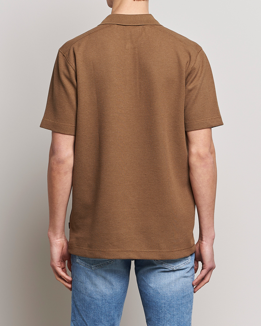 Herre | Polotrøjer | BOSS ORANGE | Petempesto Knitted Polo Open Beige