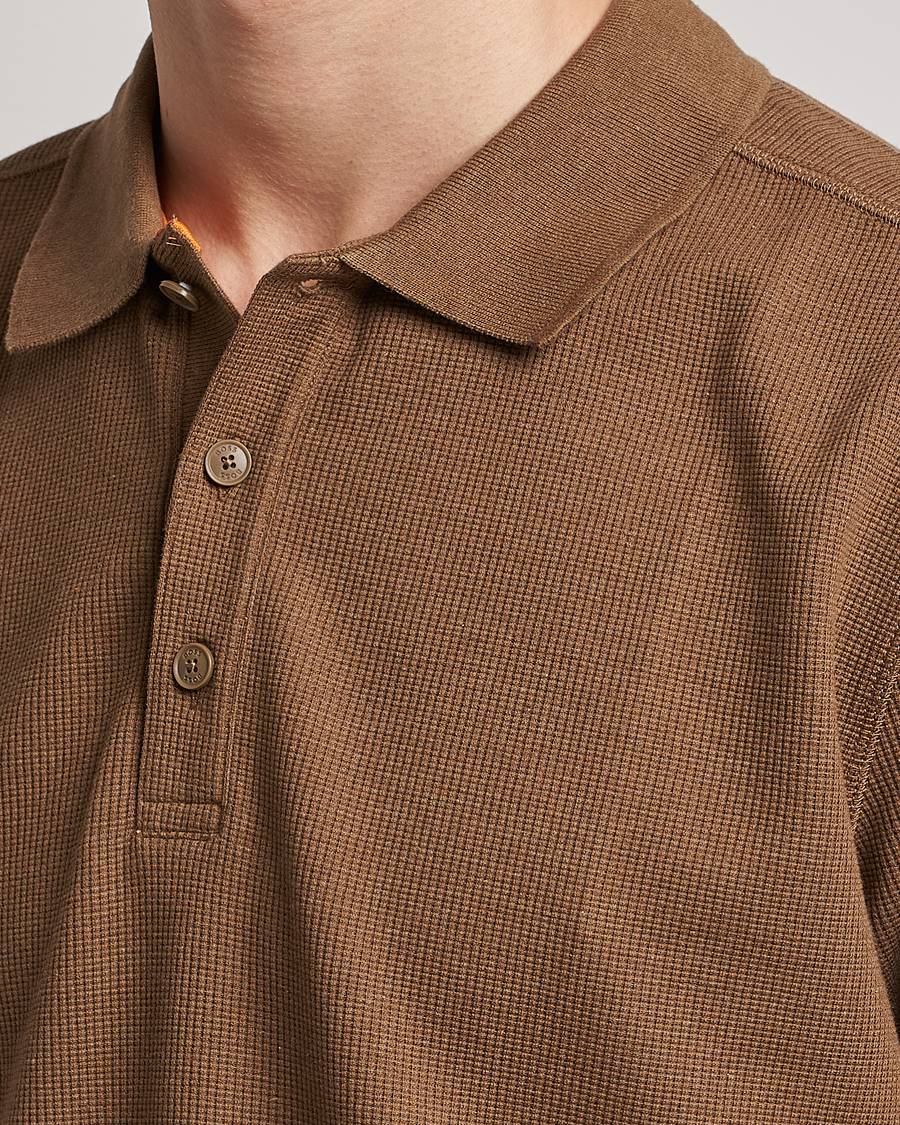 Herre | Polotrøjer | BOSS ORANGE | Petempesto Knitted Polo Open Beige