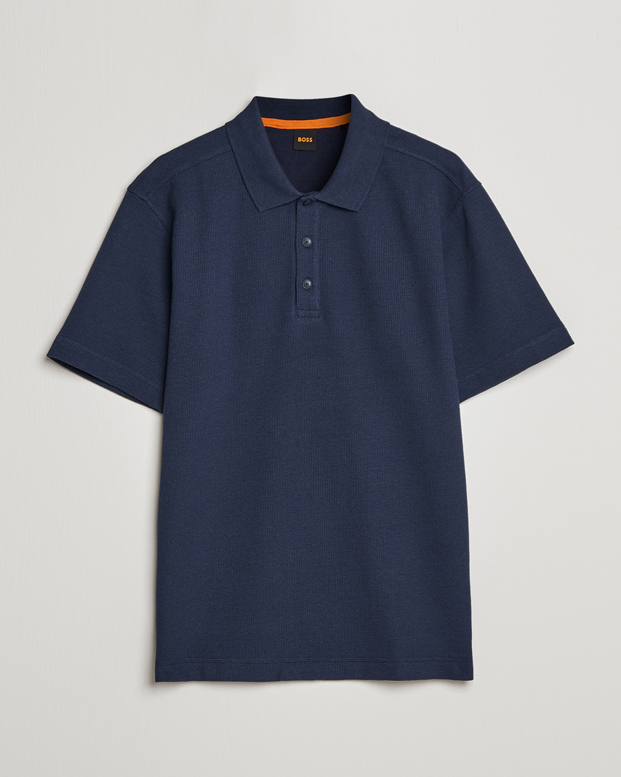 Herre | Polotrøjer | BOSS ORANGE | Petempesto Knitted Polo Dark Blue