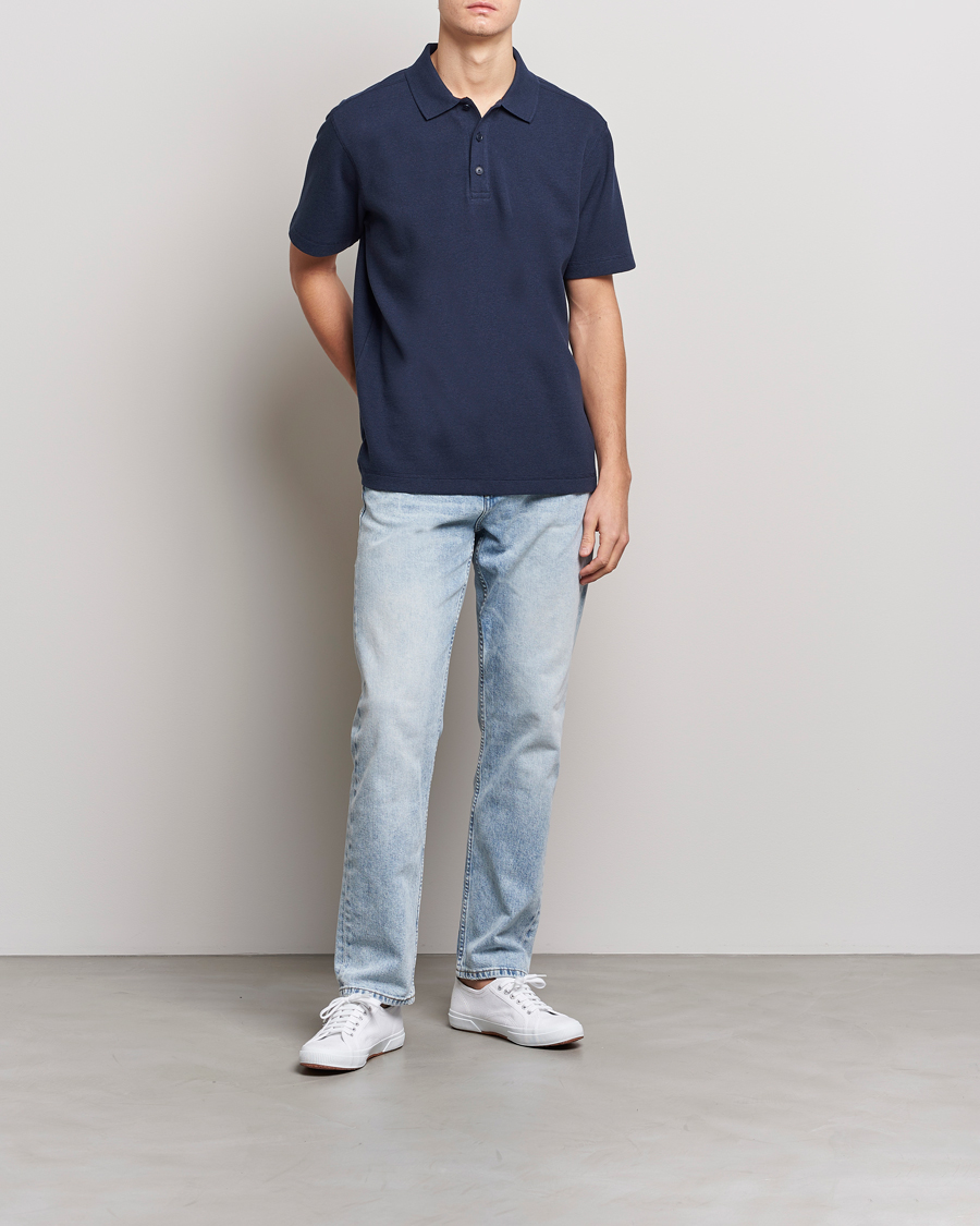 Herre | Polotrøjer | BOSS ORANGE | Petempesto Knitted Polo Dark Blue