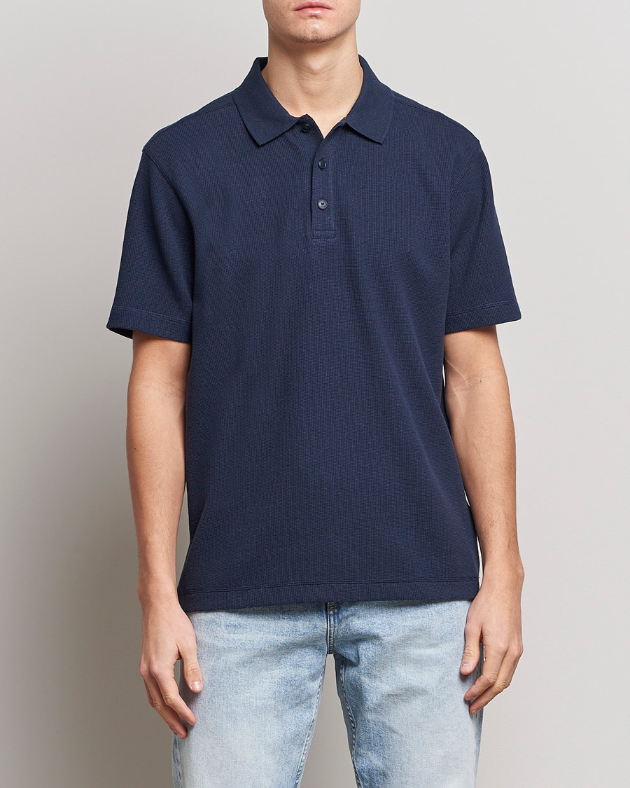 Herre | BOSS ORANGE | BOSS ORANGE | Petempesto Knitted Polo Dark Blue