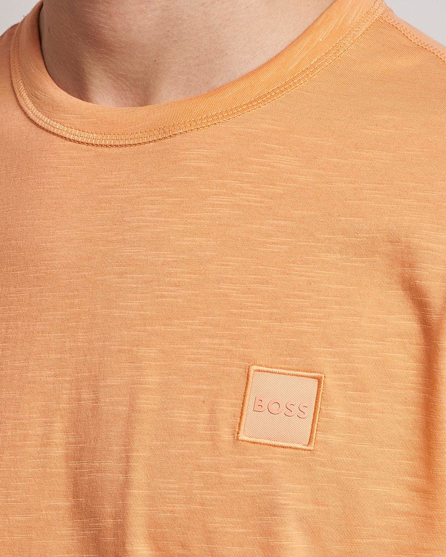 Herre | T-Shirts | BOSS ORANGE | Tegood Slub Crew Neck T-Shirt Pastel Orange
