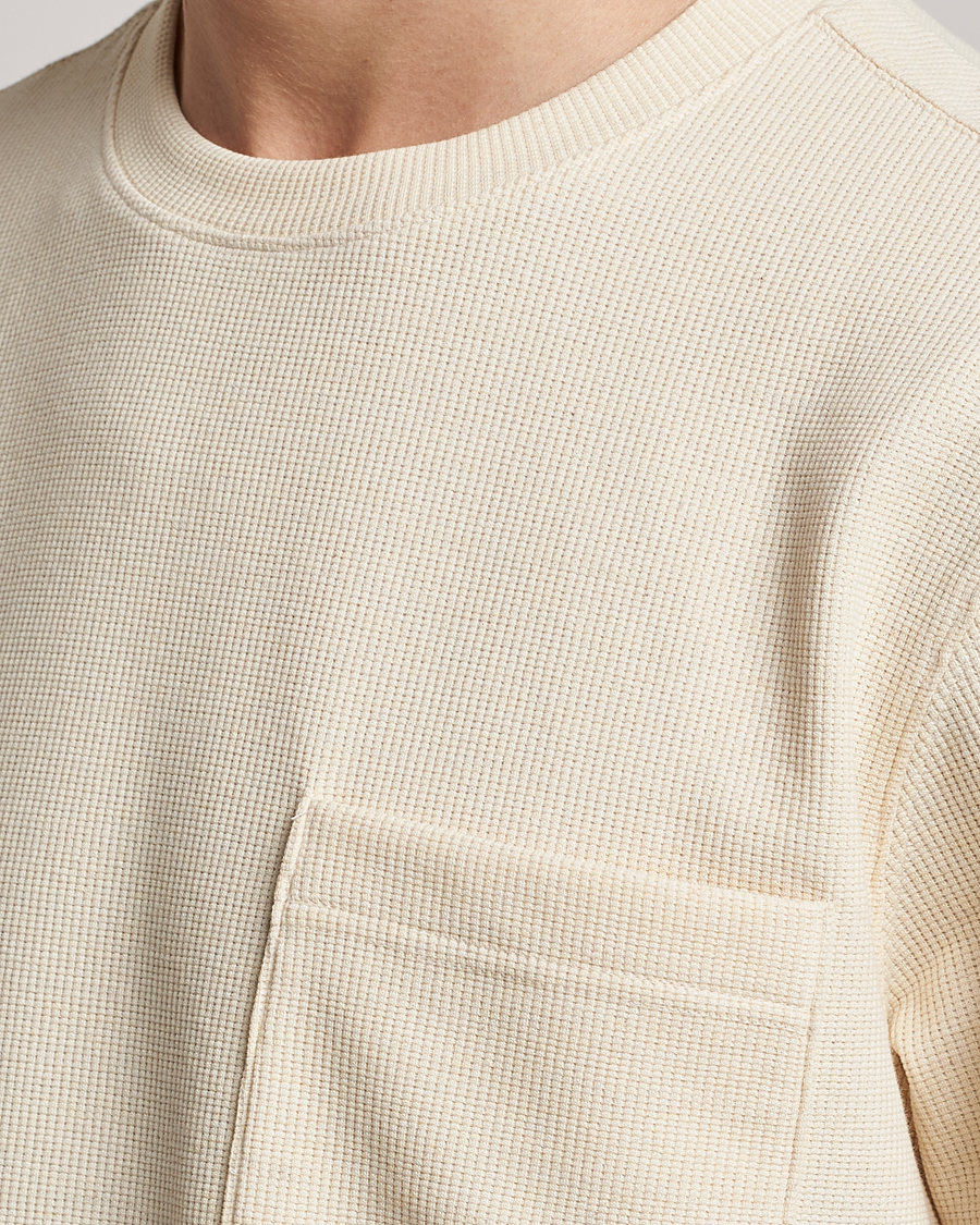 Herre | T-Shirts | BOSS ORANGE | Tempesto Knitted Crew Neck T-Shirt Light Beige