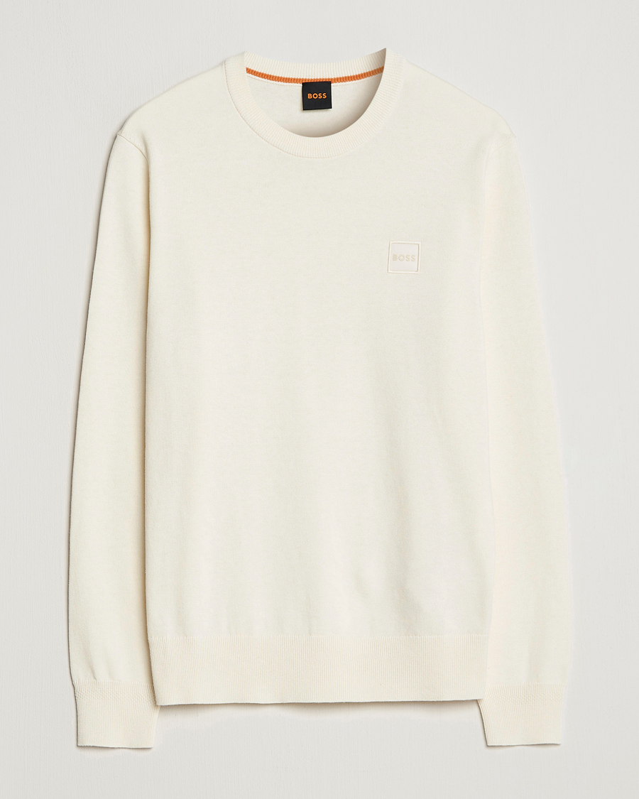 Herre | Trøjer | BOSS ORANGE | Kanovano Knitted Sweater Light Beige