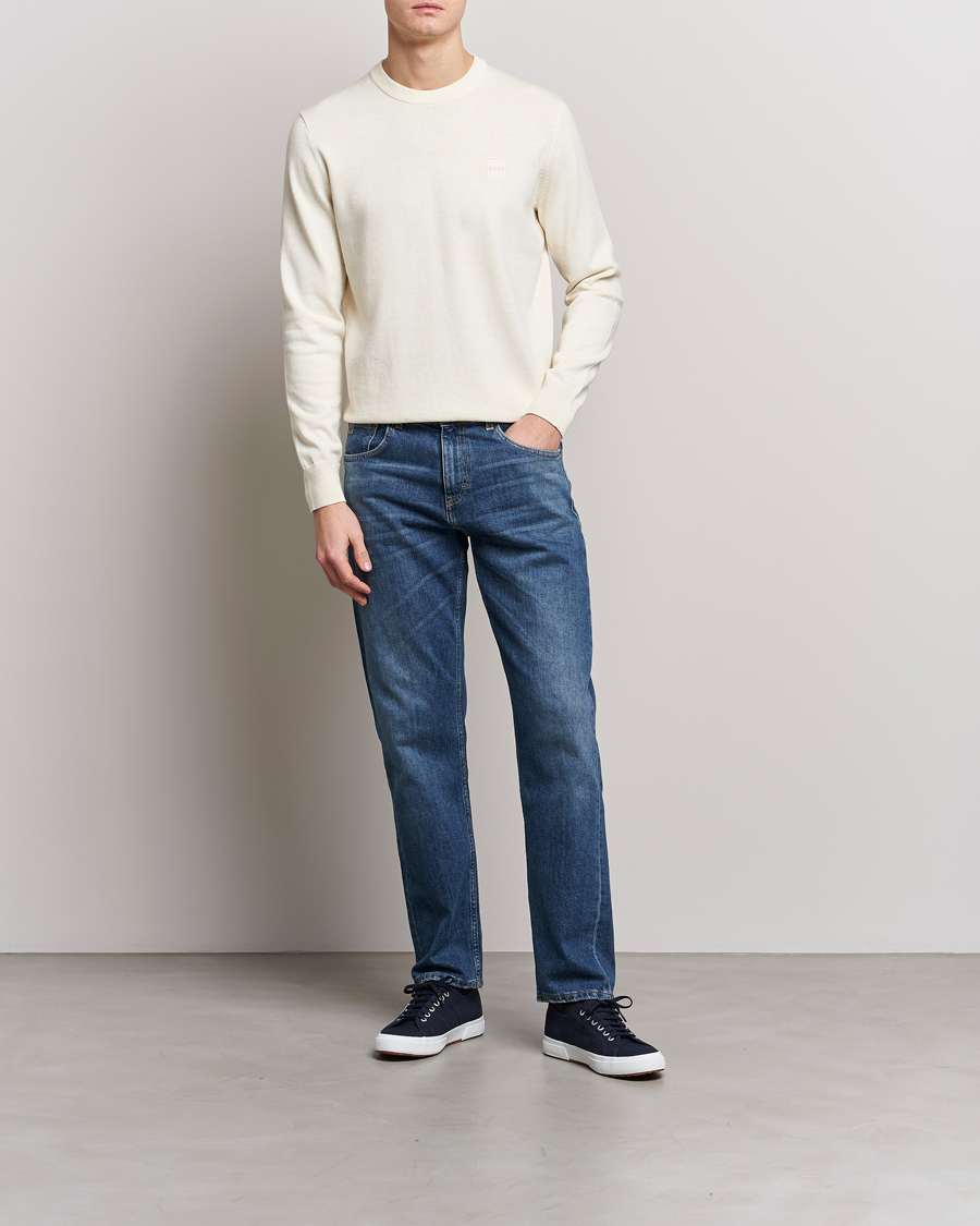 Herre | Trøjer | BOSS ORANGE | Kanovano Knitted Sweater Light Beige