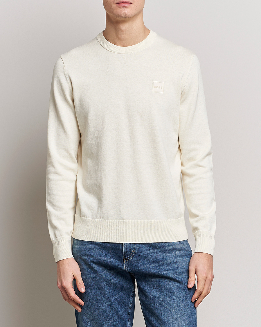 Herre | Trøjer | BOSS ORANGE | Kanovano Knitted Sweater Light Beige