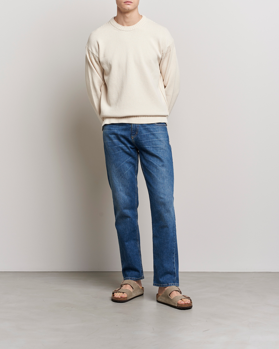 Herre | Trøjer | BOSS ORANGE | Arcott Knitted Sweater Open White