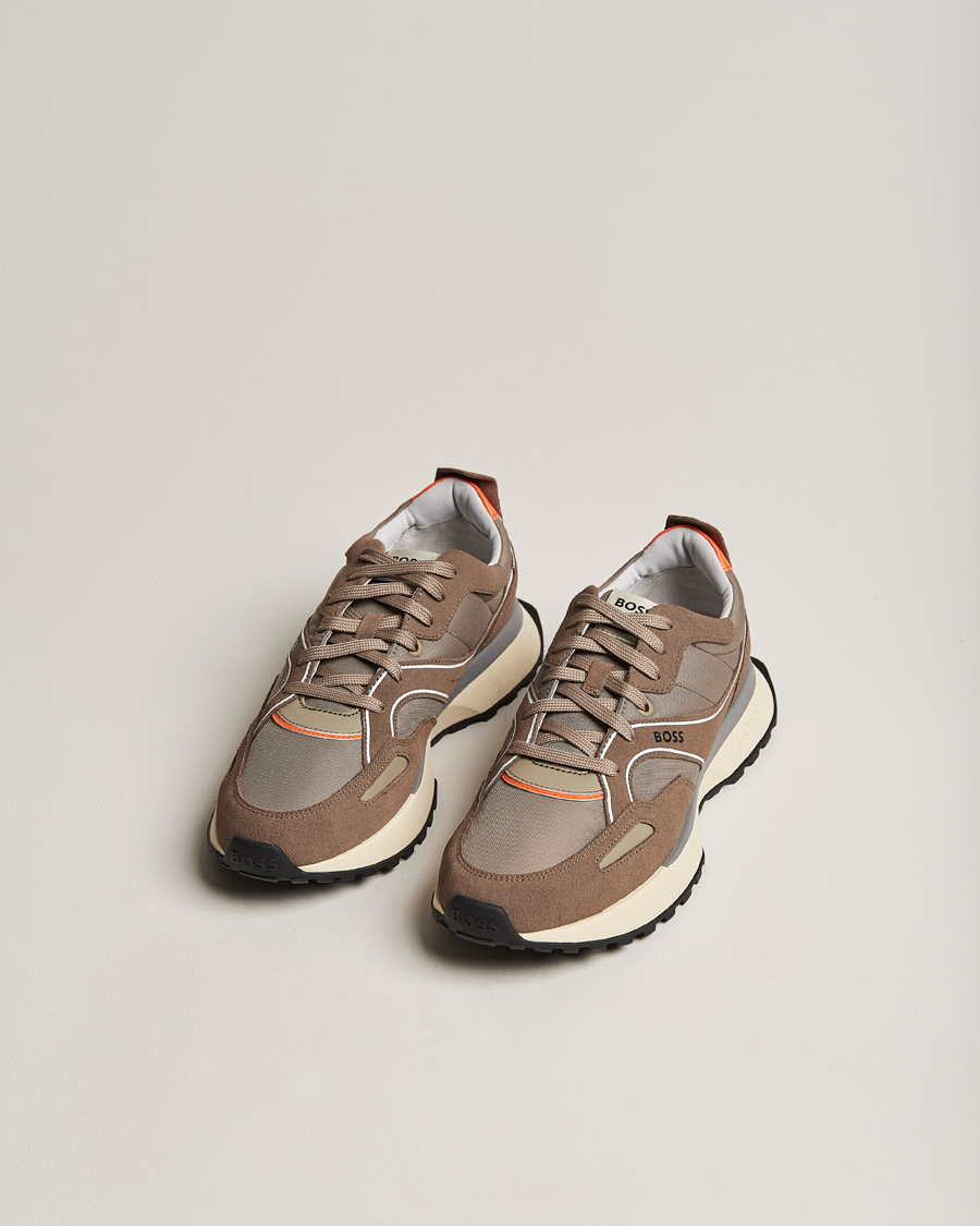 Herre | Jonah Running Sneaker Medium Beige | BOSS BLACK | Jonah Running Sneaker Medium Beige